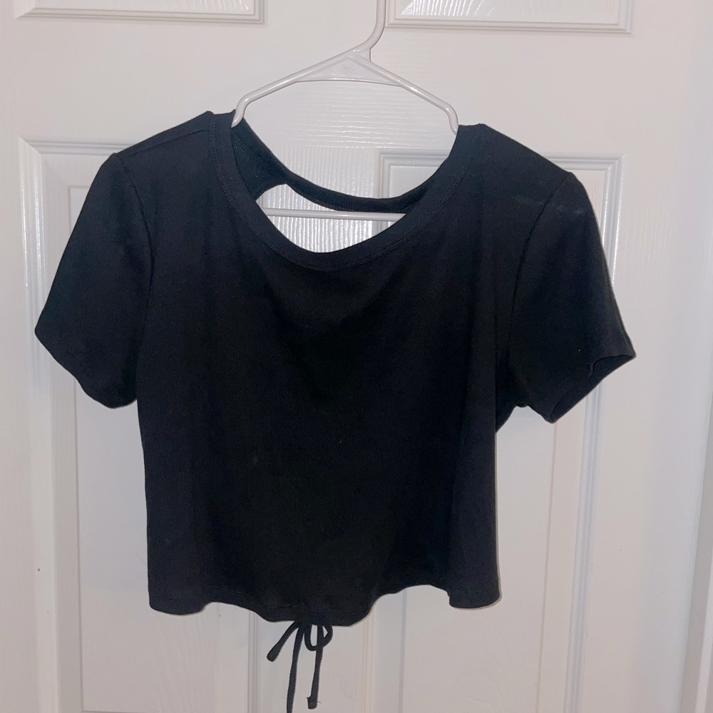 Cross back crop top